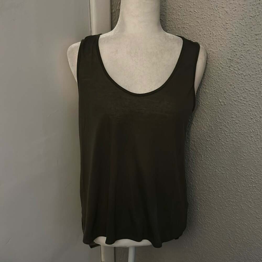 Rue21 Sheer Green Camo Tank L Casual Dopamine Boho Streetwear Casual Steampunk